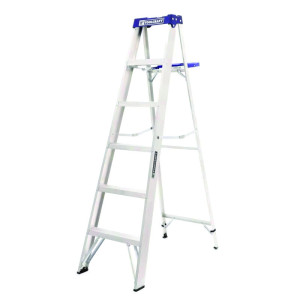Escalera Tijera de Aluminio 5 Escalones Toolcraft