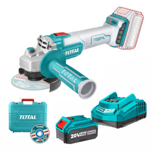 Pulidora Inalámbrica 4 1/2in Total 20V en Kit (Discos, Batería 4ah, Cargador Y Estuche)