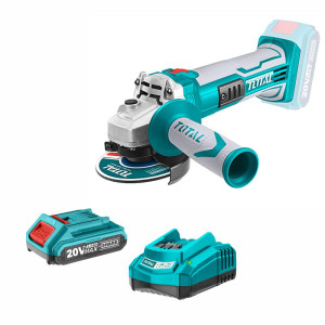 Pulidora Inalambrica Brushless Total 4 1/2IN 20v con Bateria 2 Ah y Cargador