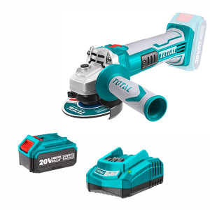 Pulidora Inalambrica Brushless Total 4 1/2IN 20v con Bateria 4 Ah y Cargador